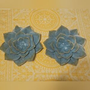 Metal Succulent Wall Accents